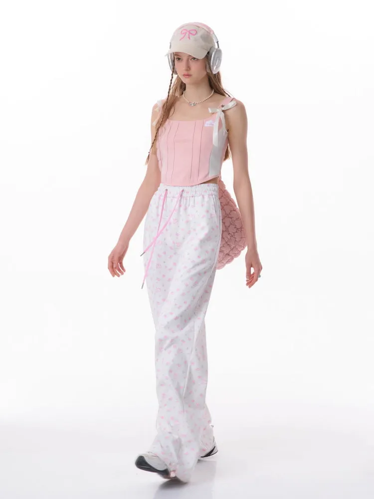 Rabbit Floral Casual Pants