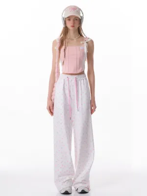 Rabbit Floral Casual Pants