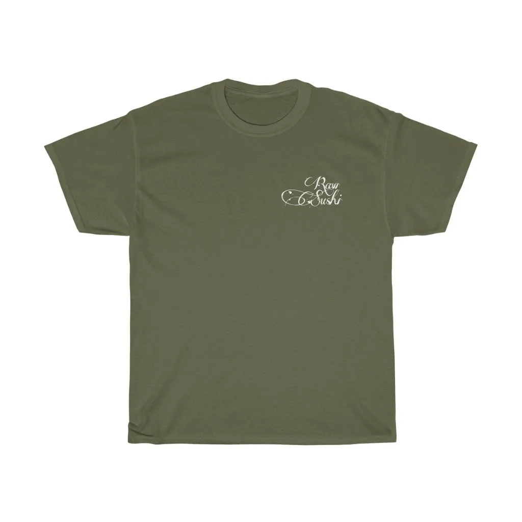 Raw Sushi "MAKE YOUR OWN LUCK" (SHROOMS)  Heavy Cotton Tee