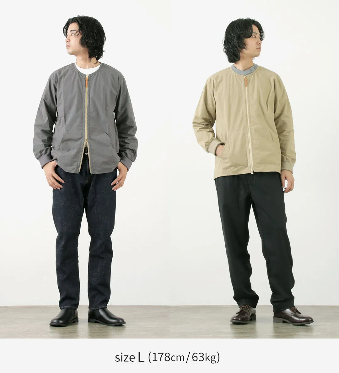 RE MADE IN TOKYO JAPAN / Cotton Nylon Crew Cardigan