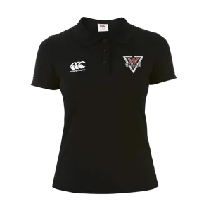 Rebels Rugby Canterbury Women's Black Waimak Rugby Polo