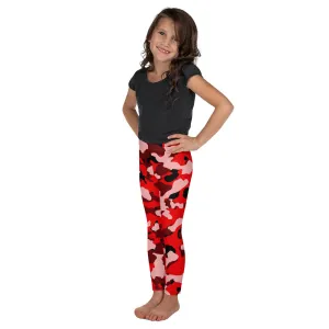 Red Camo Kid's Leggings