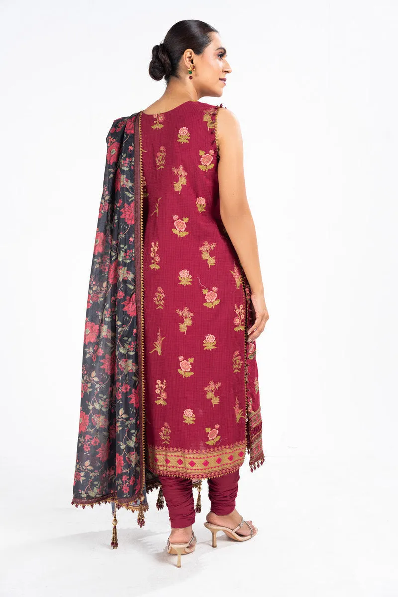 Red Shade Pakistani Salwar Kameez Dupatta Salwar Suit Party Dress