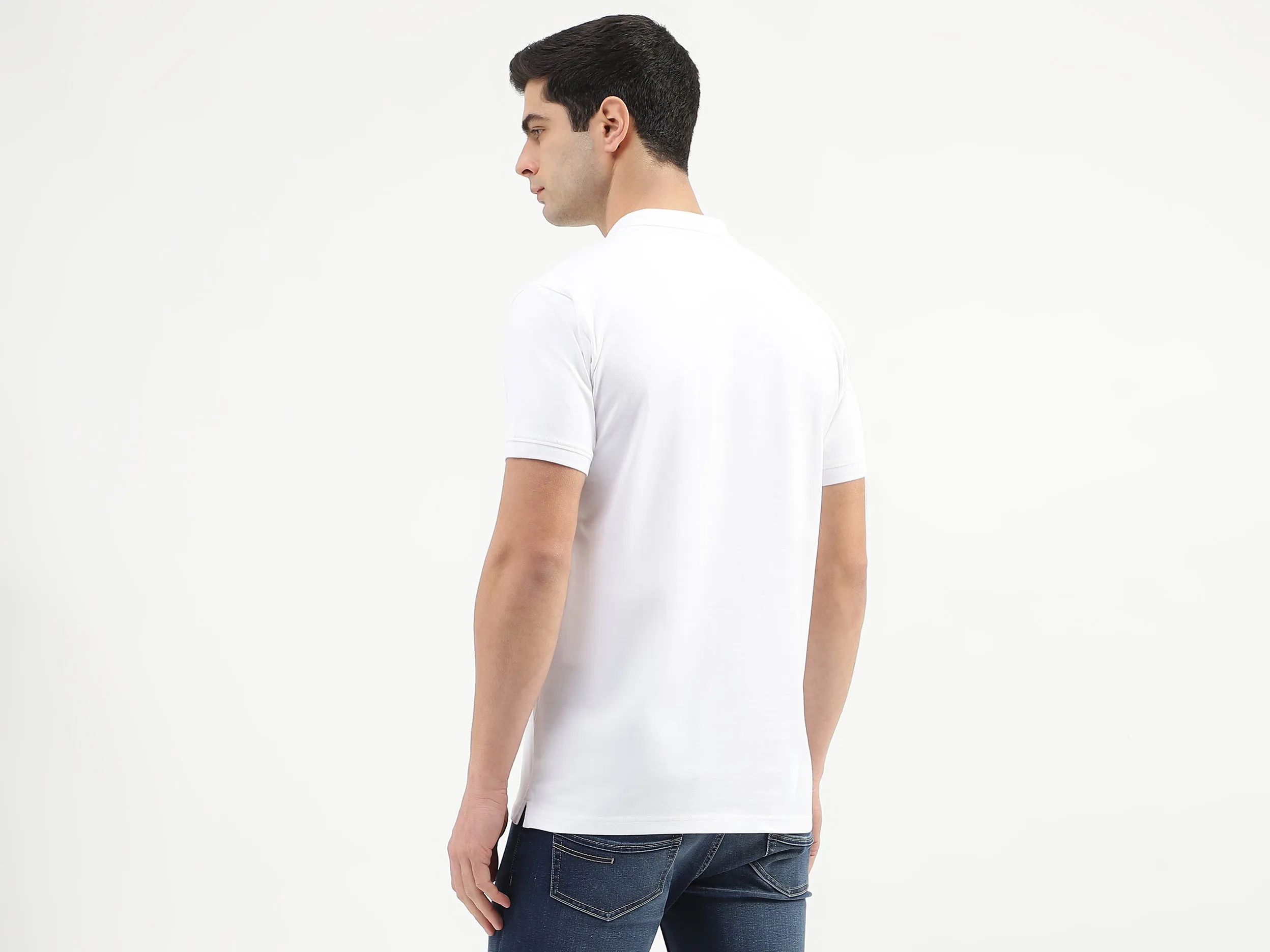Regular Fit Polo Neck Printed T-Shirts