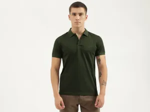 Regular Fit Polo Neck Solid T-shirts
