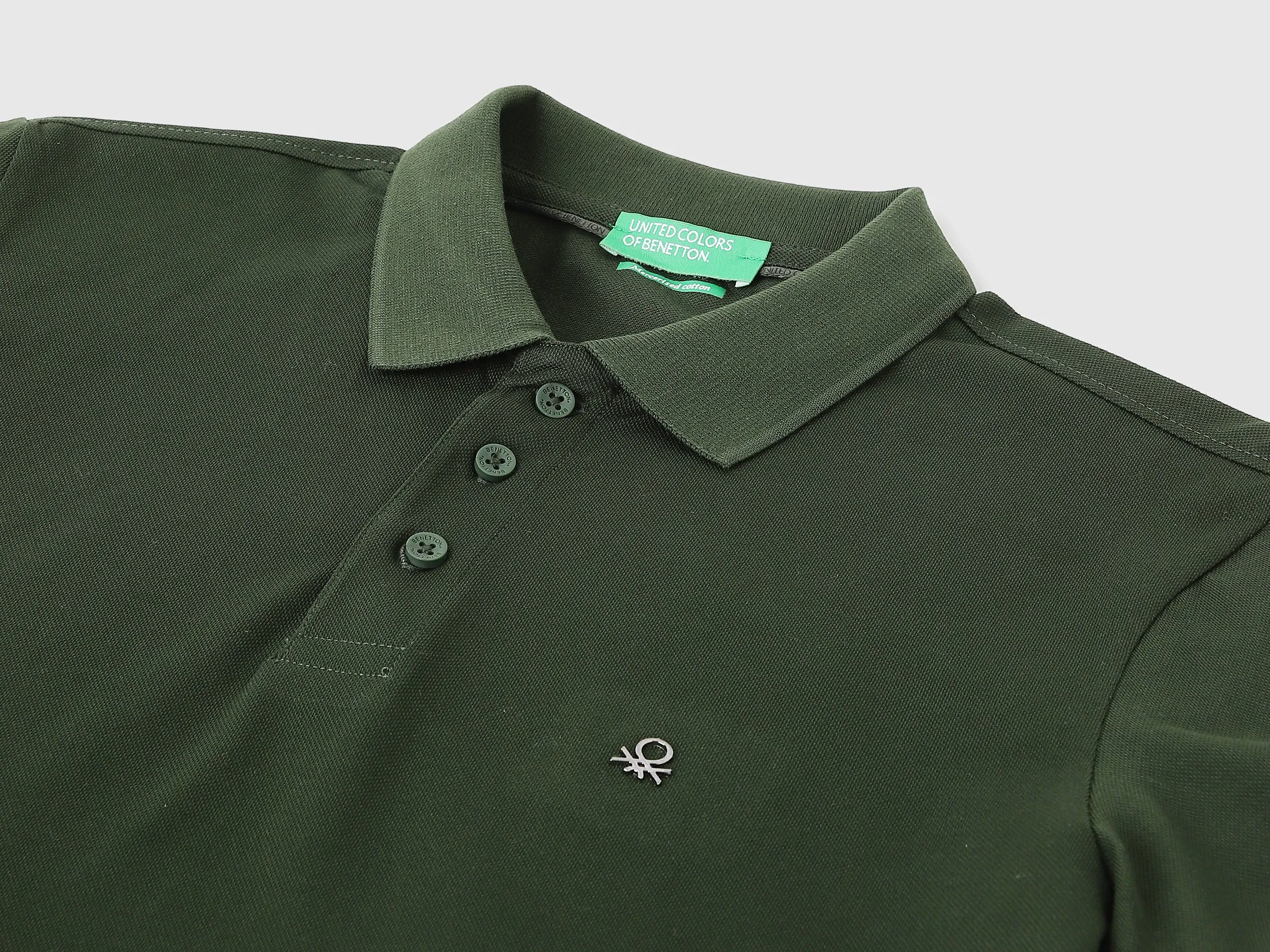 Regular Fit Polo Neck Solid T-shirts