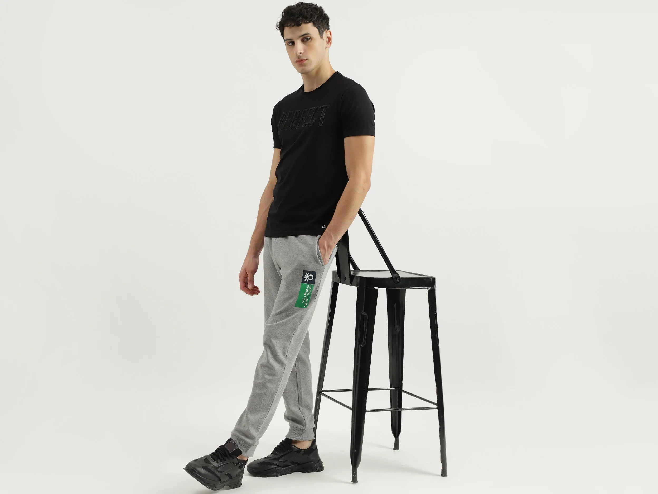 Regular Round Neck Solid T-shirts