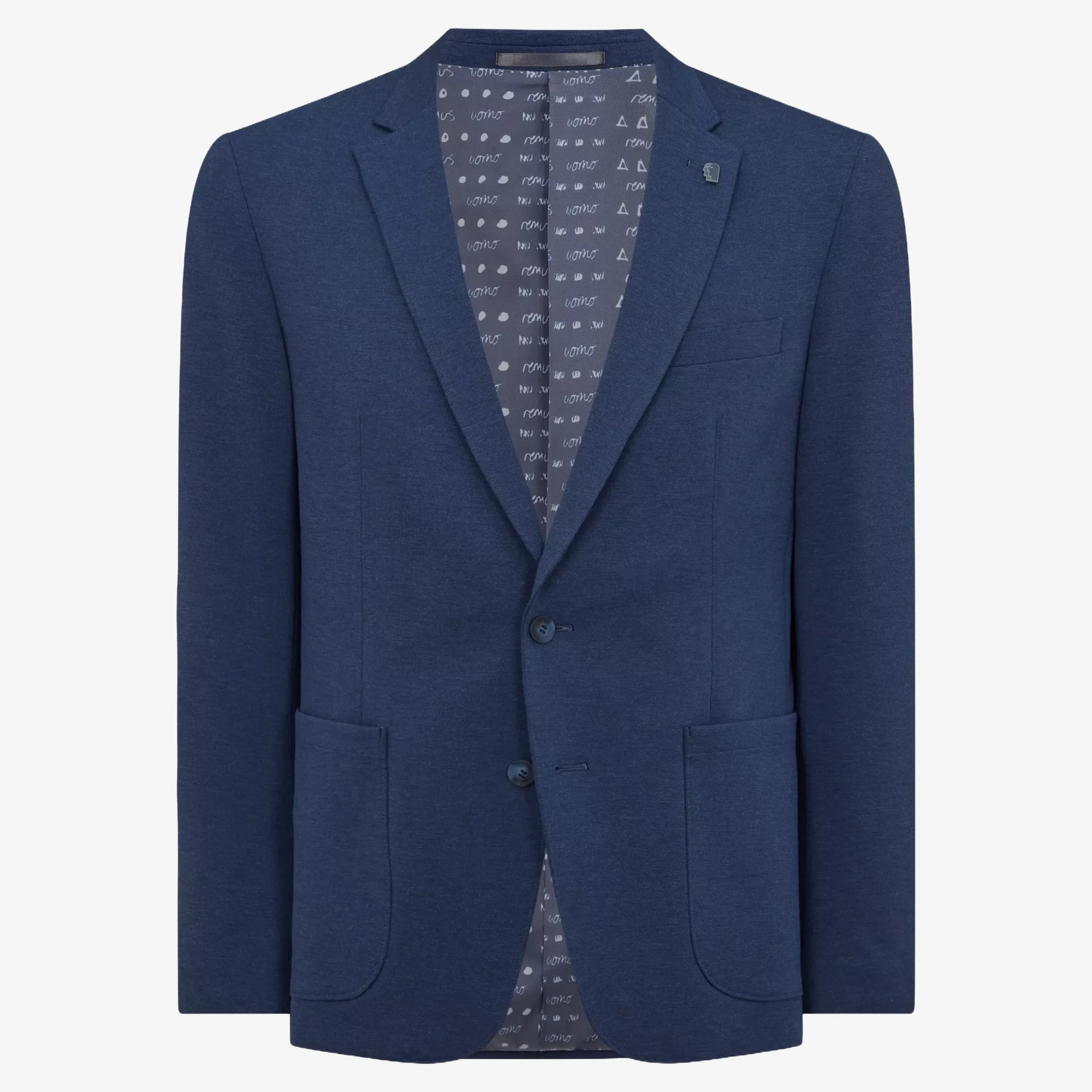 Remus Slim Fit Jersey Stretch Jacket - Blue