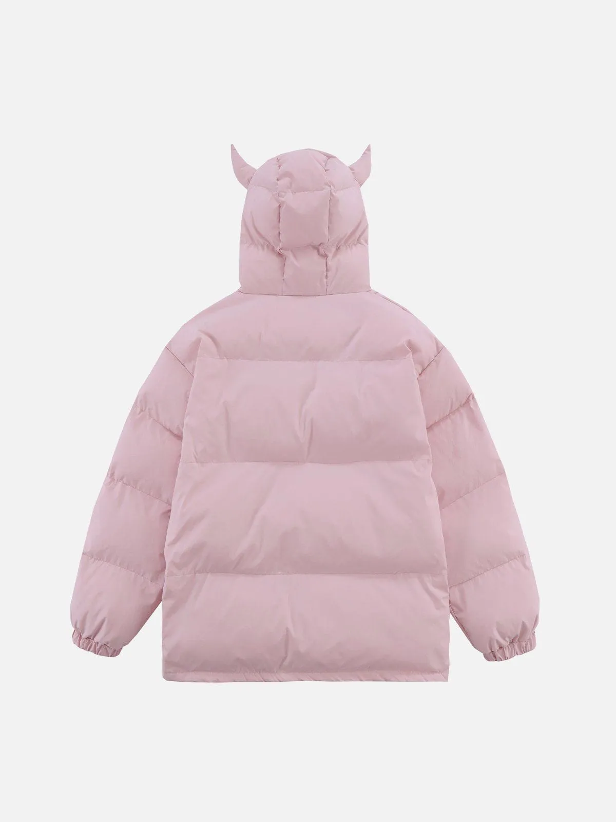 Rimiro - Solid Embroidered Hood Winter Coat