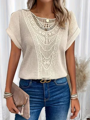 Rissa | Chic Round Neck Elegant Top