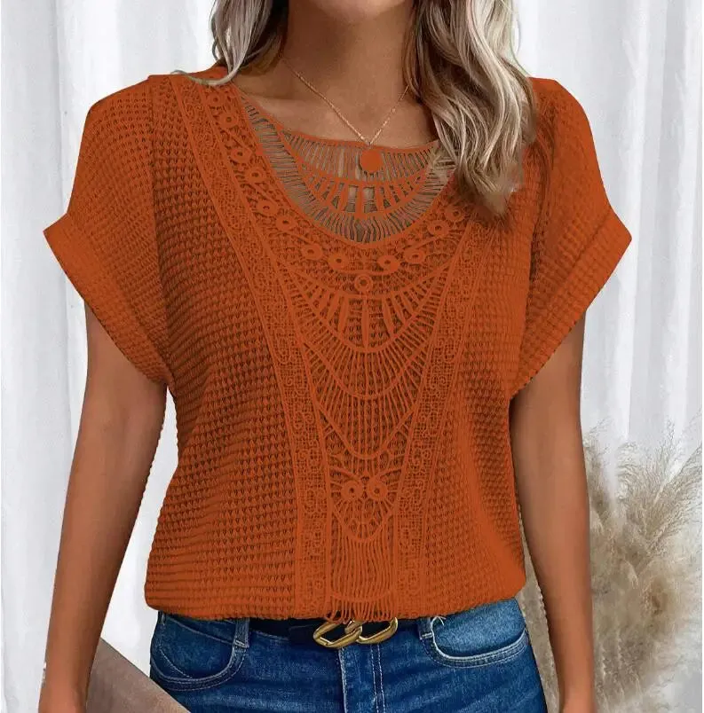 Rissa | Chic Round Neck Elegant Top