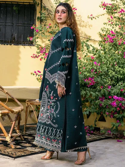 Sea Green Embroidered Pakistani Salwar Kameez Dupatta Salwar Suit