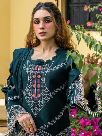 Sea Green Embroidered Pakistani Salwar Kameez Dupatta Salwar Suit