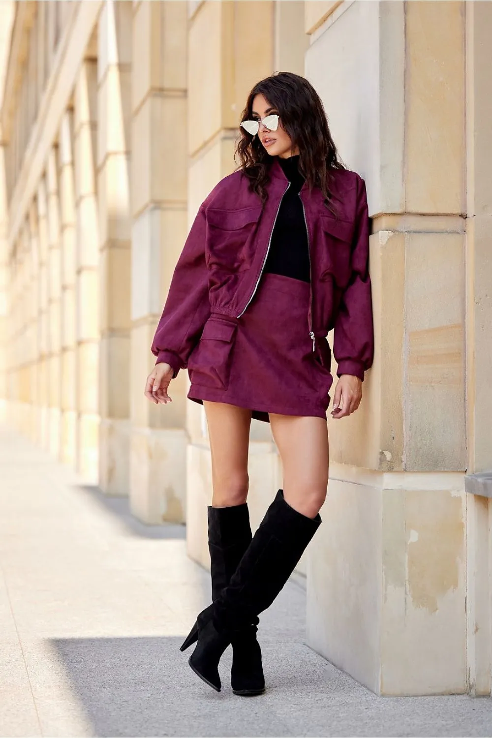 Short skirt with cargo pockets