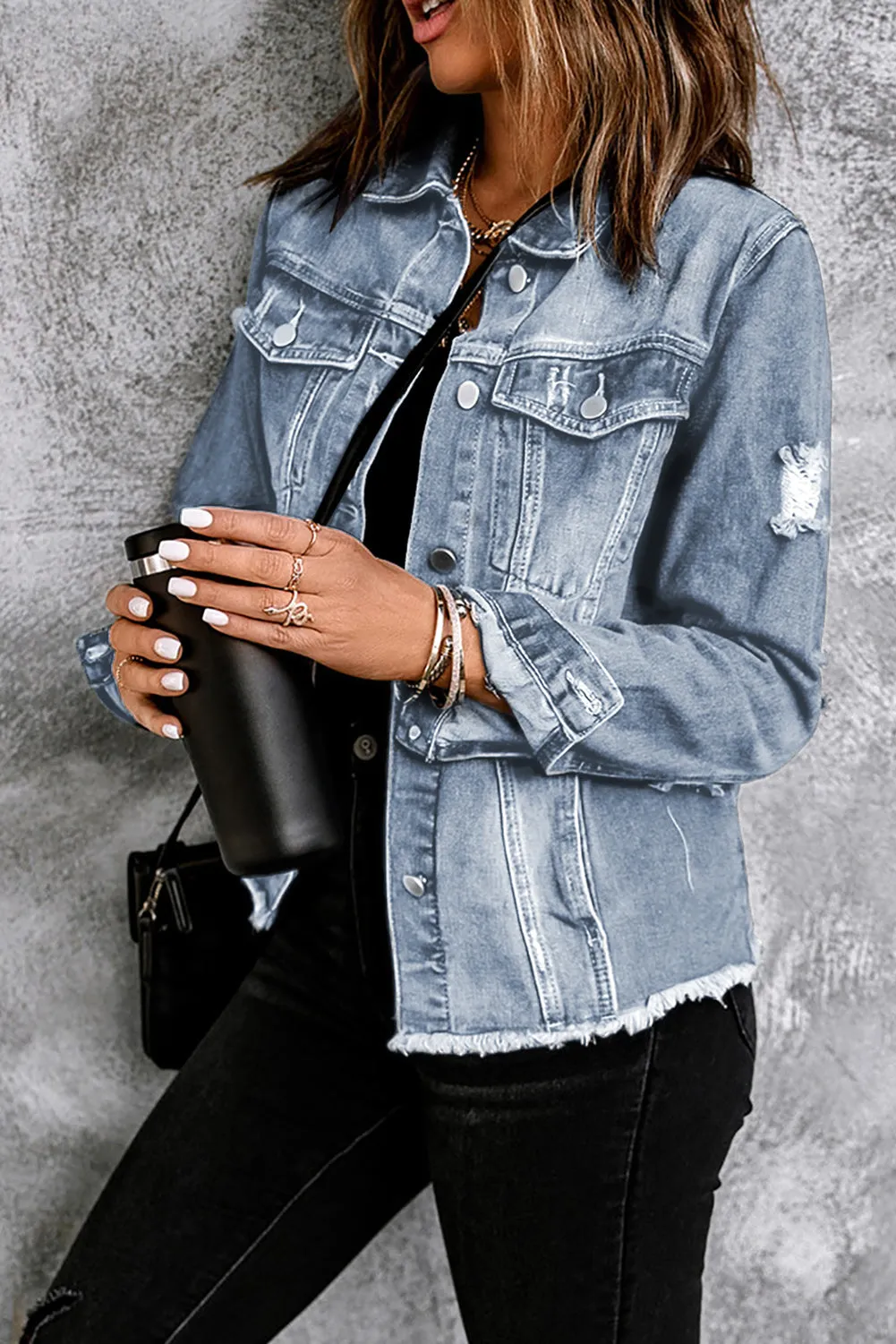 Sky Blue Denim Jacket