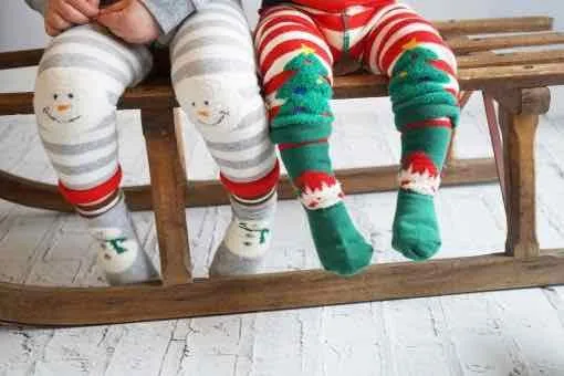 Snowman Fluffy Christmas Socks