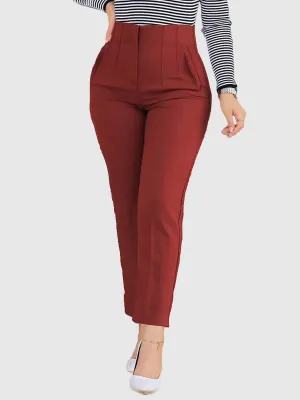 Solid Red Color Pant