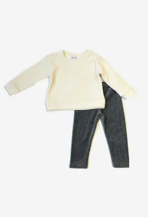 Splendid Toddler Girl Texture Sweatshirt Set
