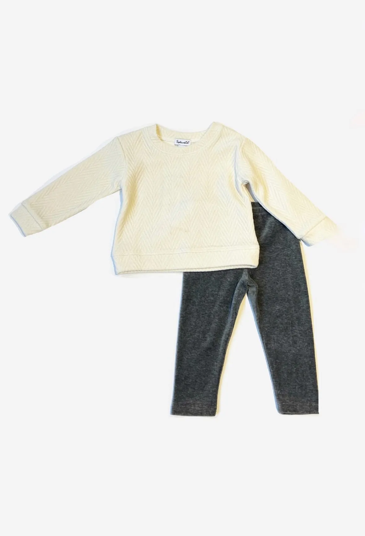 Splendid Toddler Girl Texture Sweatshirt Set