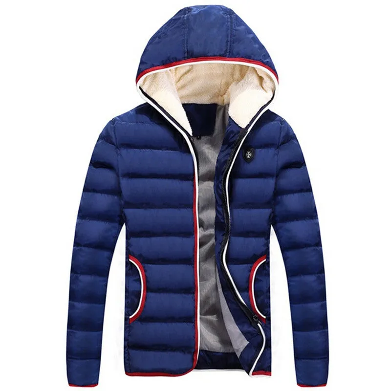 Spring Winter Jacket Men High Quality Down Cotton Men Clothes Fashion Warm Mens Jackets Coats Black Plus Size 4XL