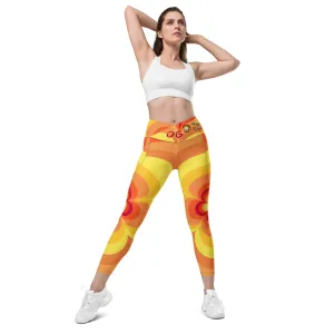 Sunny Flower 2 Crossover Leggings