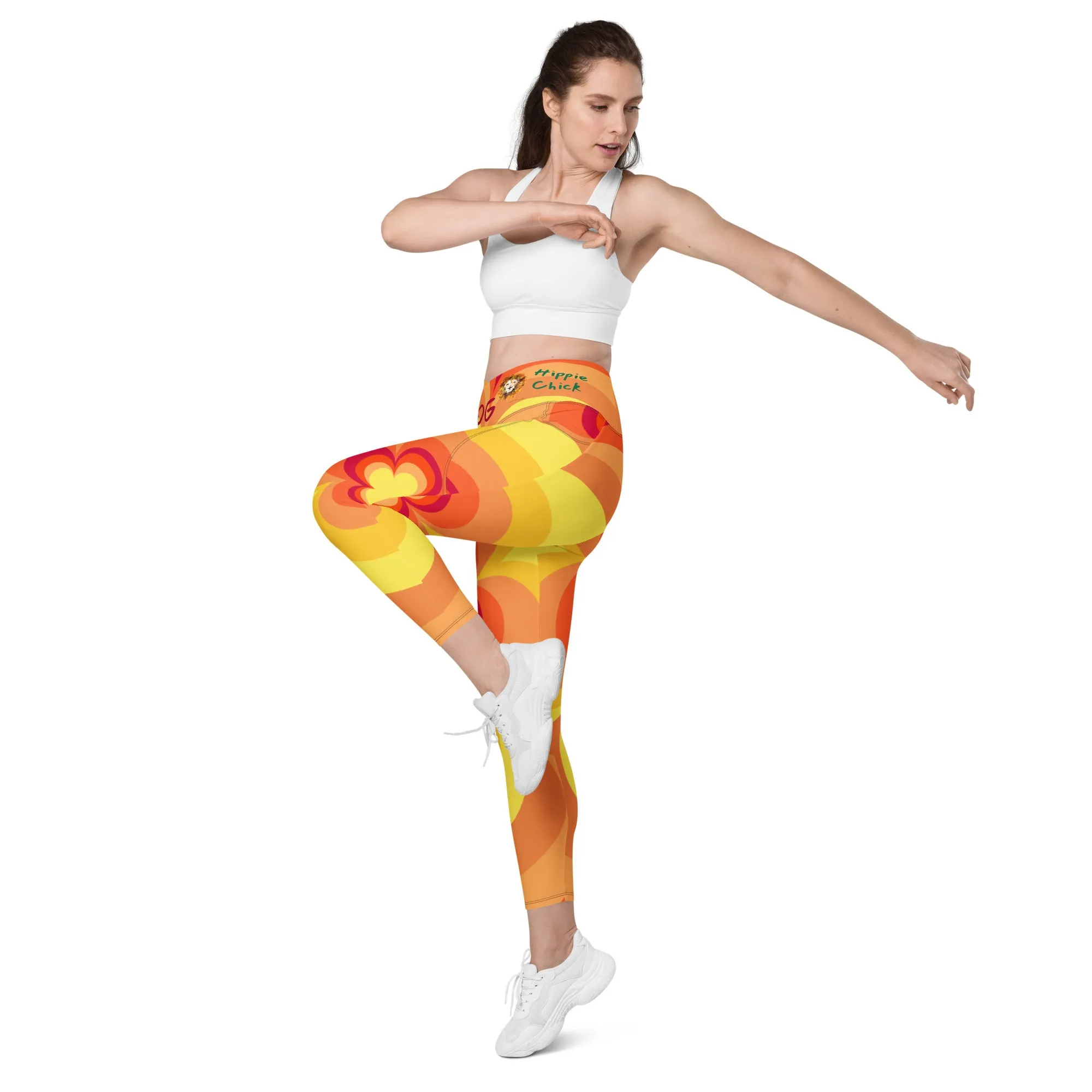 Sunny Flower 2 Crossover Leggings