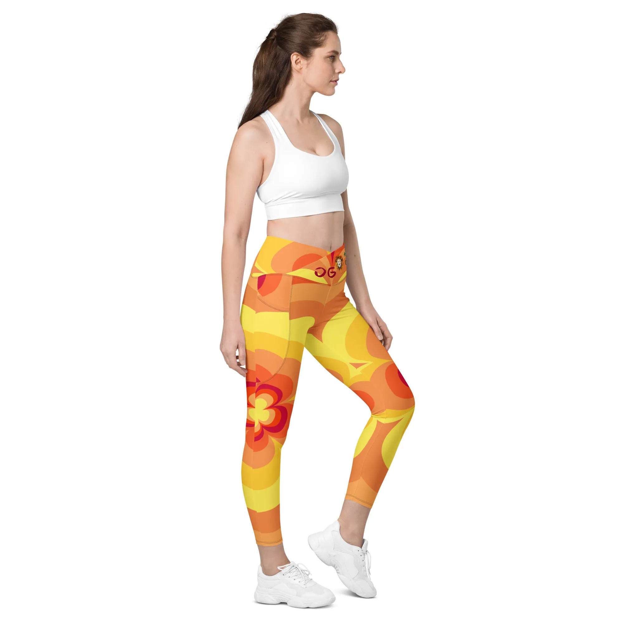 Sunny Flower 2 Crossover Leggings