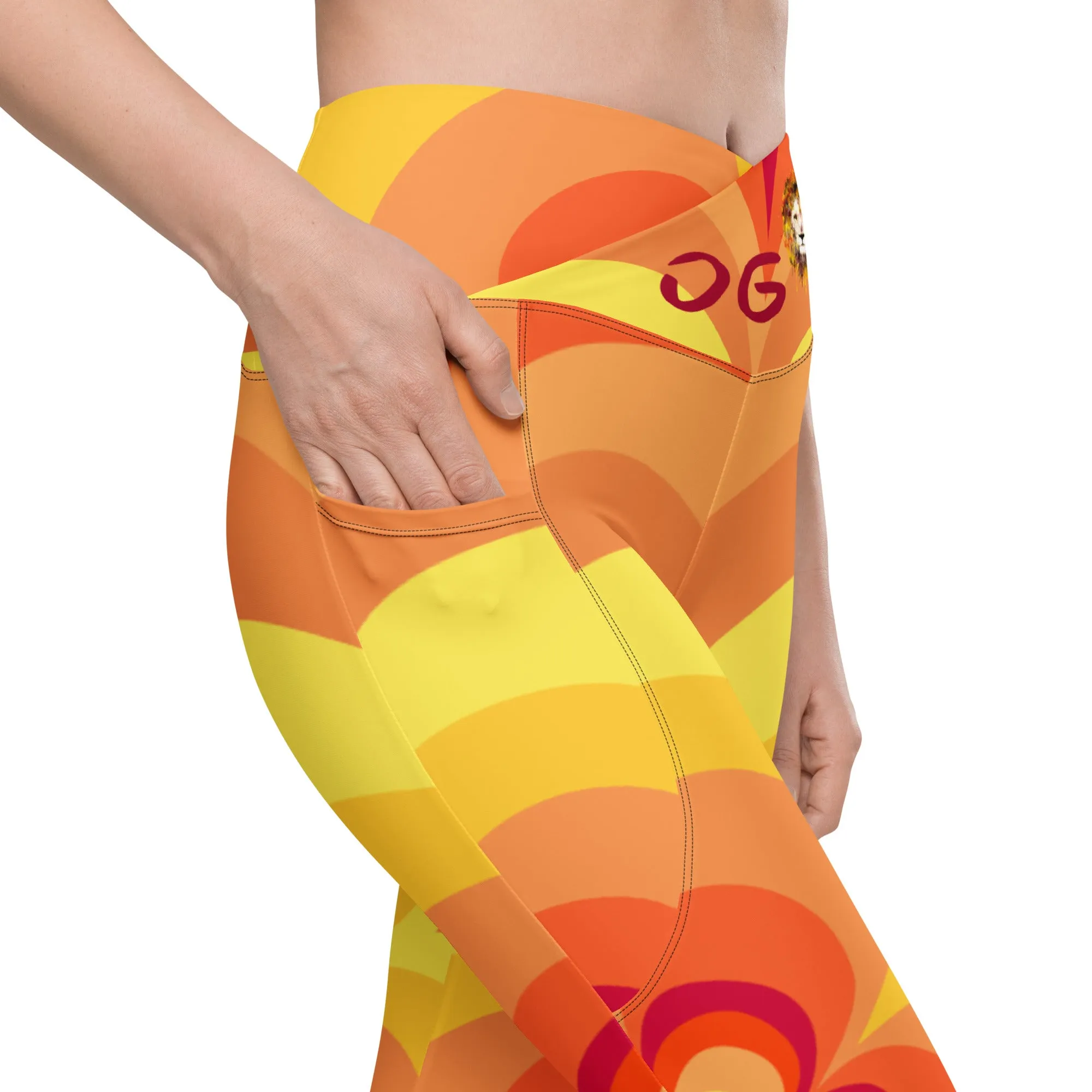 Sunny Flower 2 Crossover Leggings