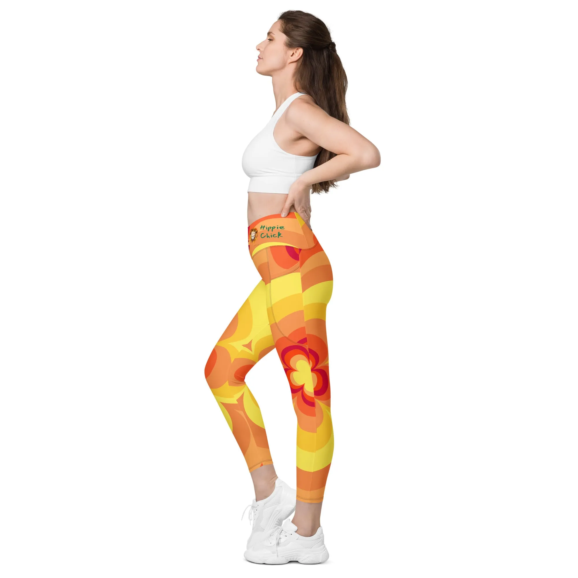 Sunny Flower 2 Crossover Leggings