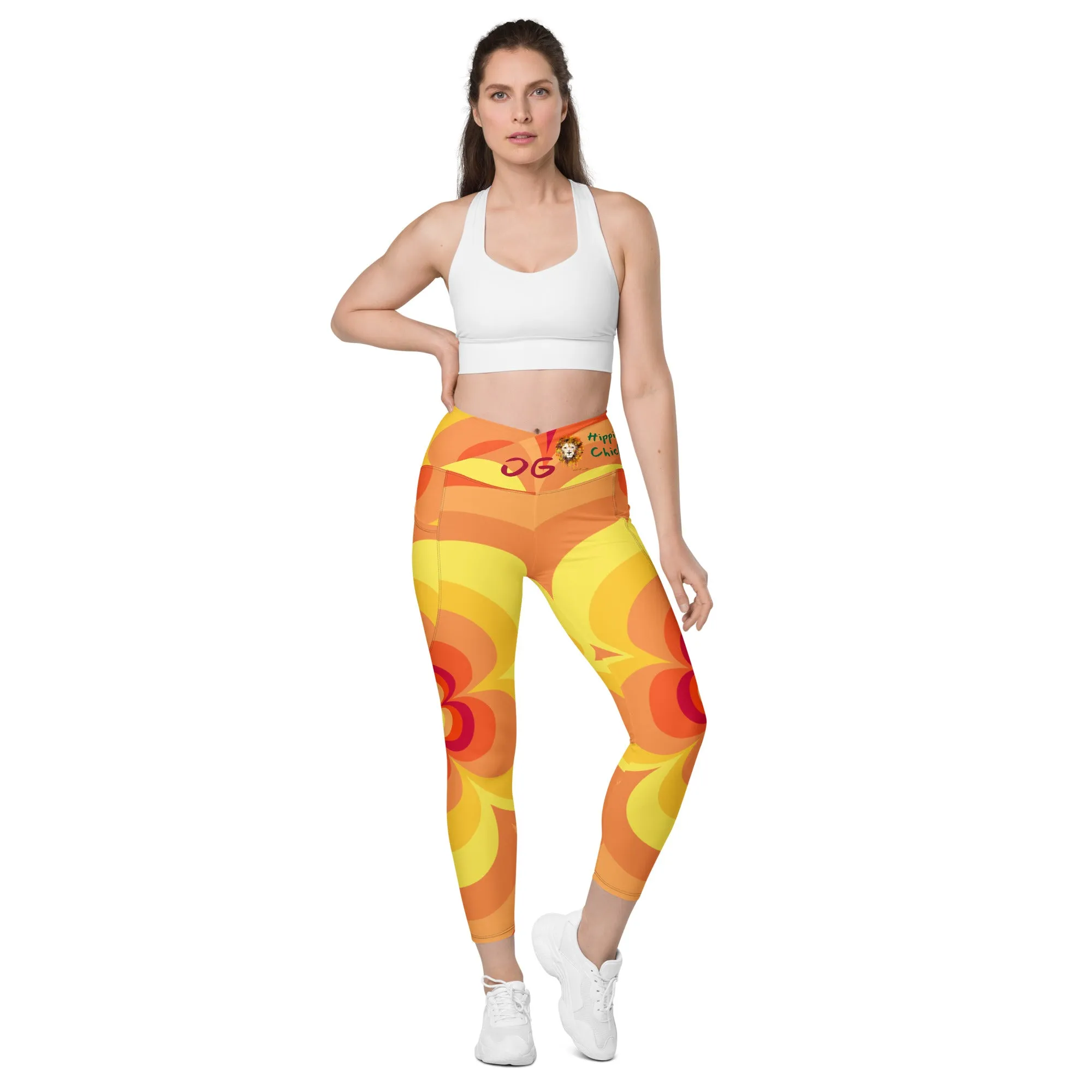 Sunny Flower 2 Crossover Leggings
