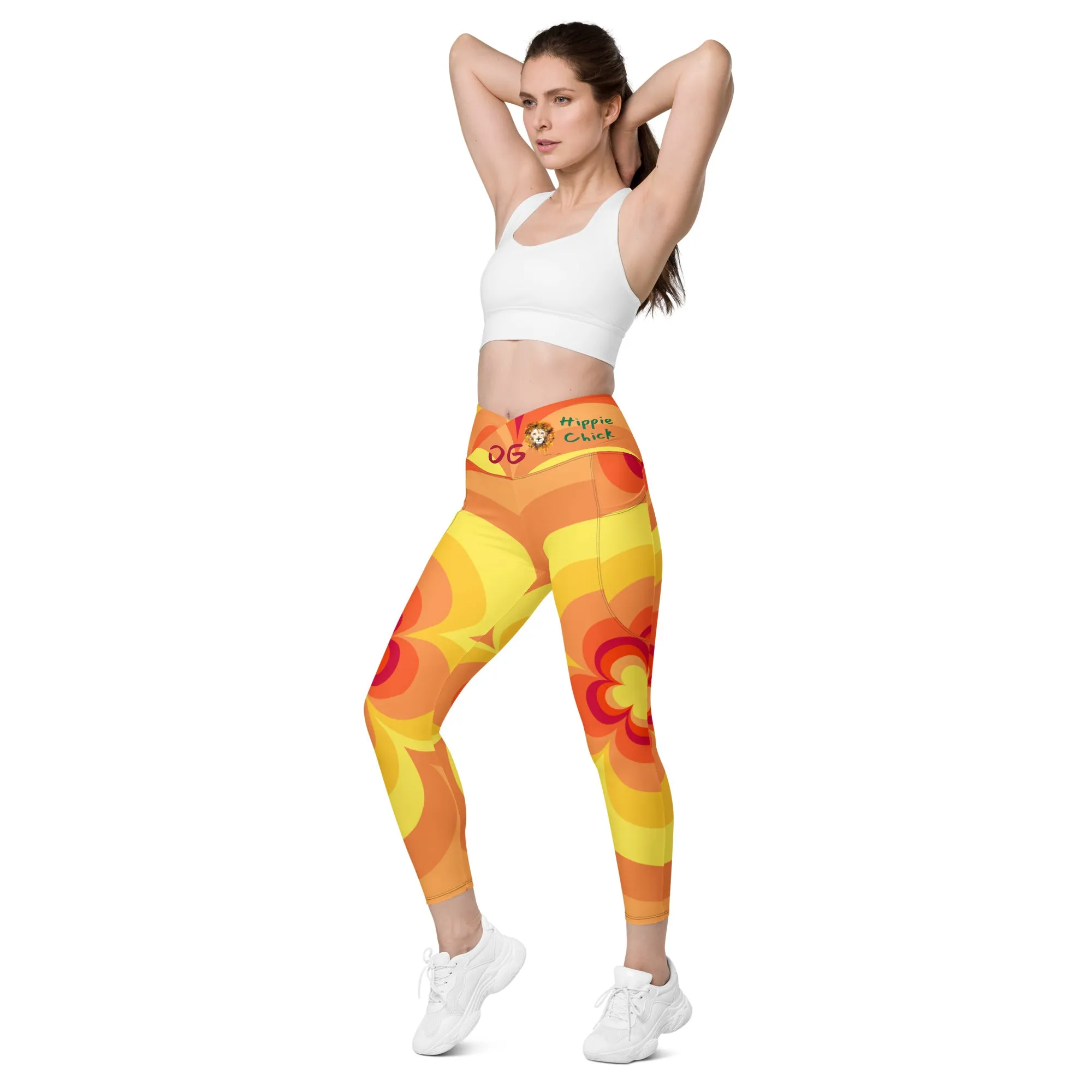 Sunny Flower 2 Crossover Leggings