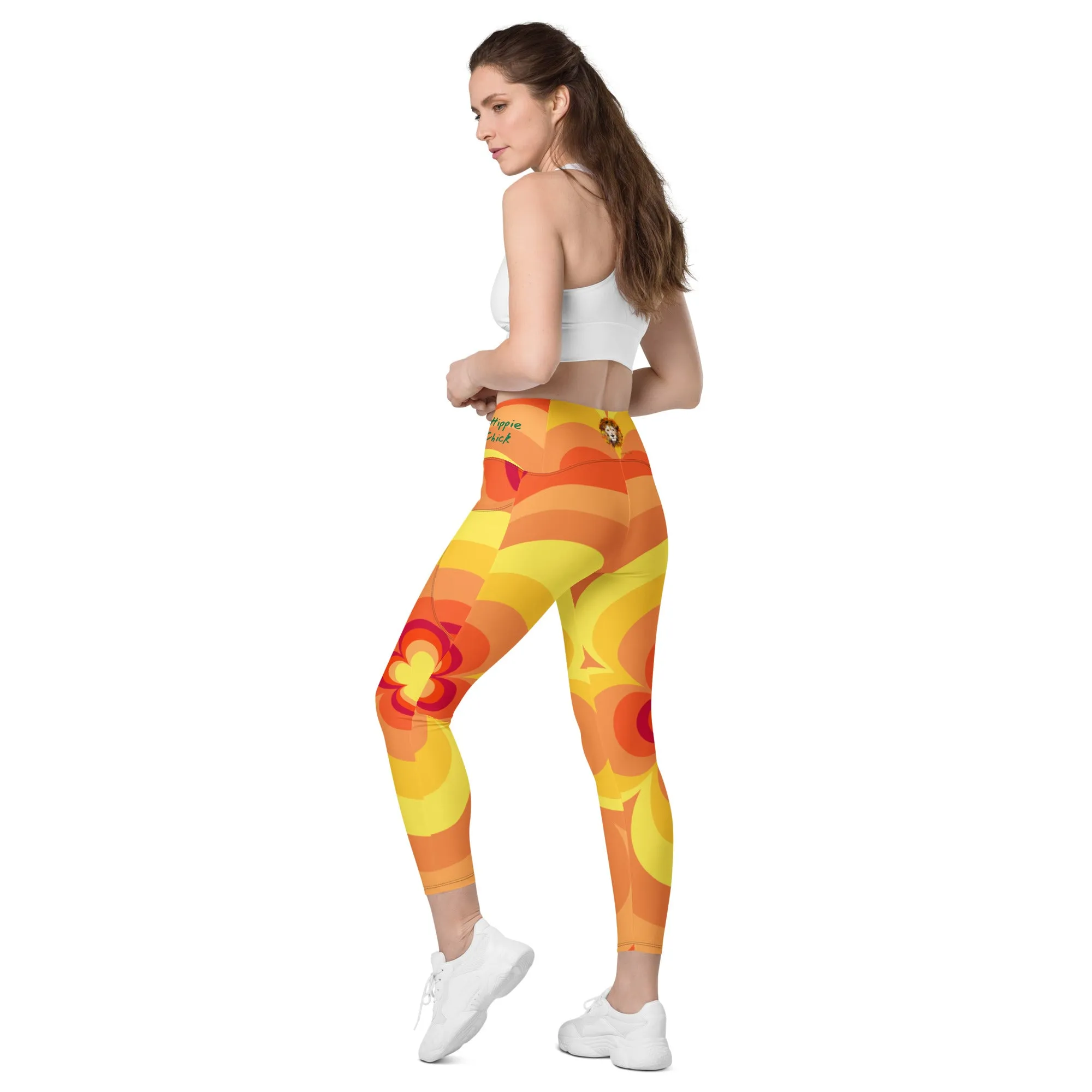 Sunny Flower 2 Crossover Leggings