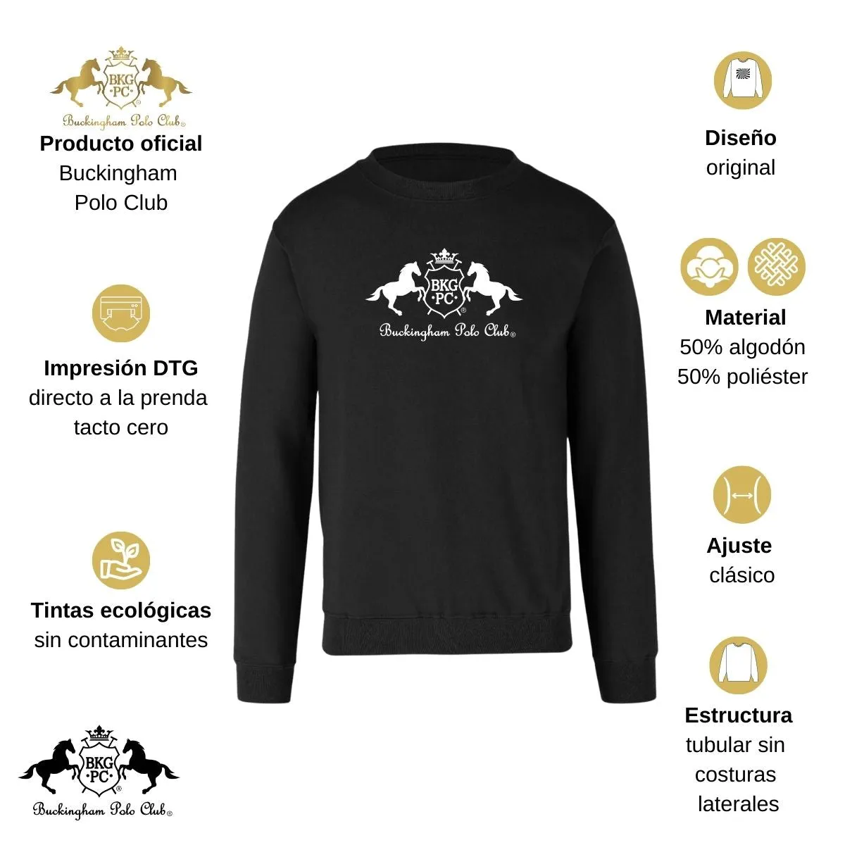 Sweater Suéter Mujer Buckingham Polo Club Logo
