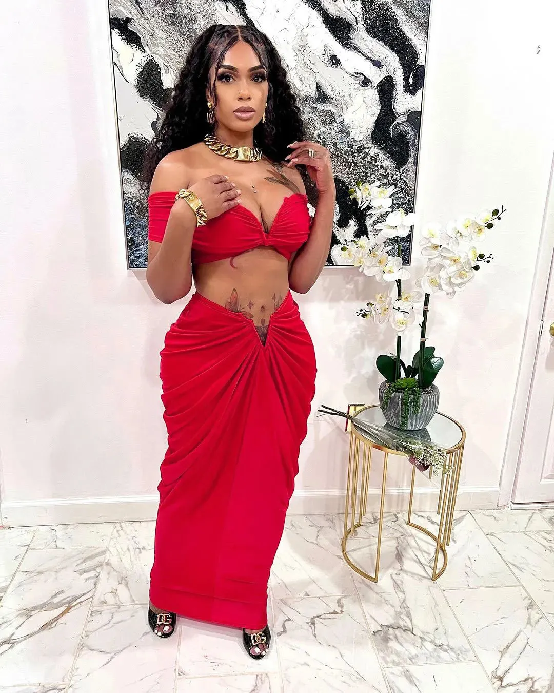 Tabitha Elegant Skirt Set