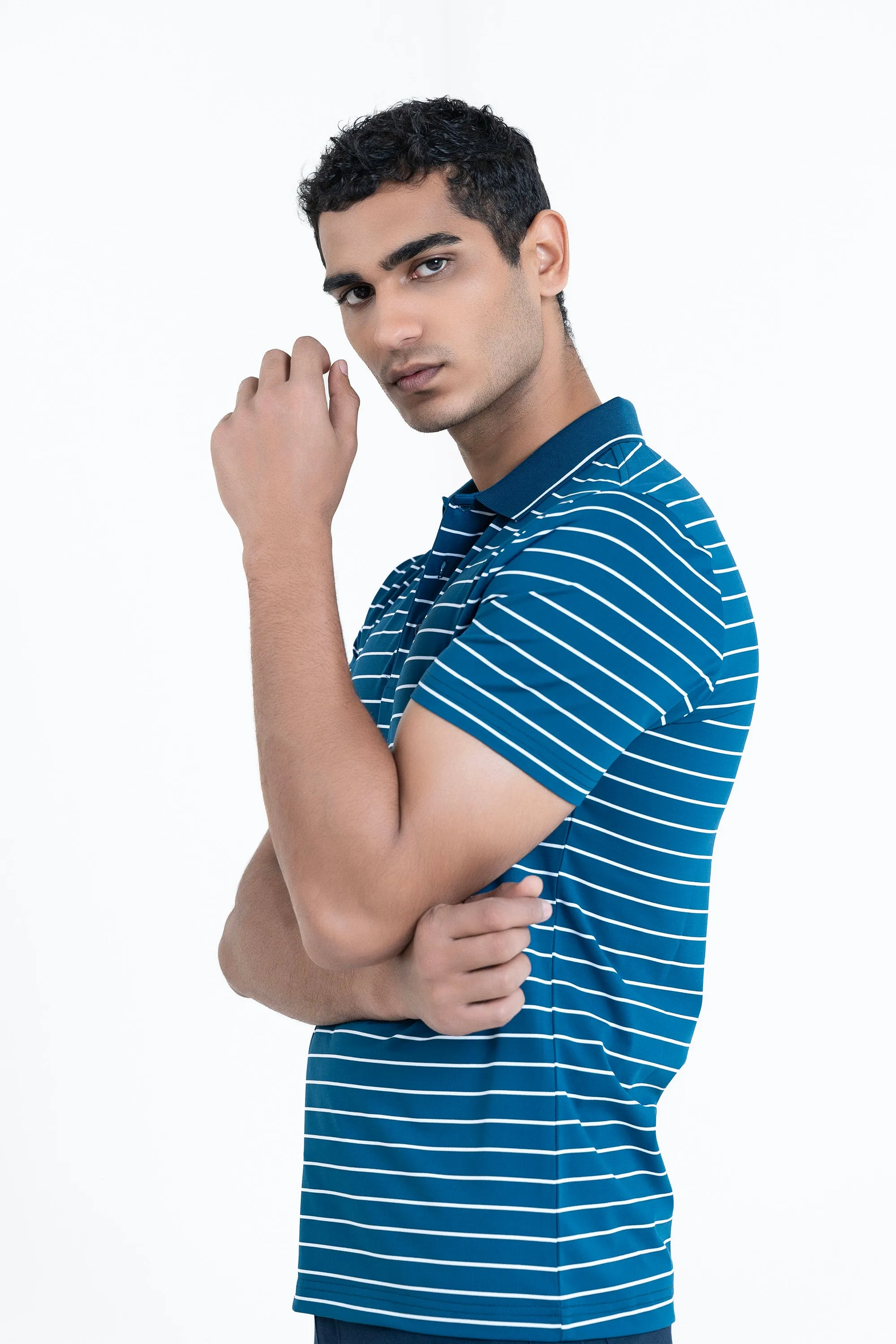 Teal Collar T-Shirt