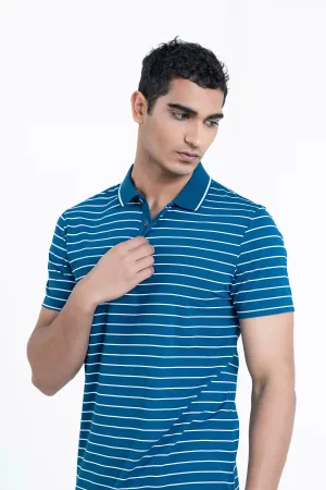 Teal Collar T-Shirt