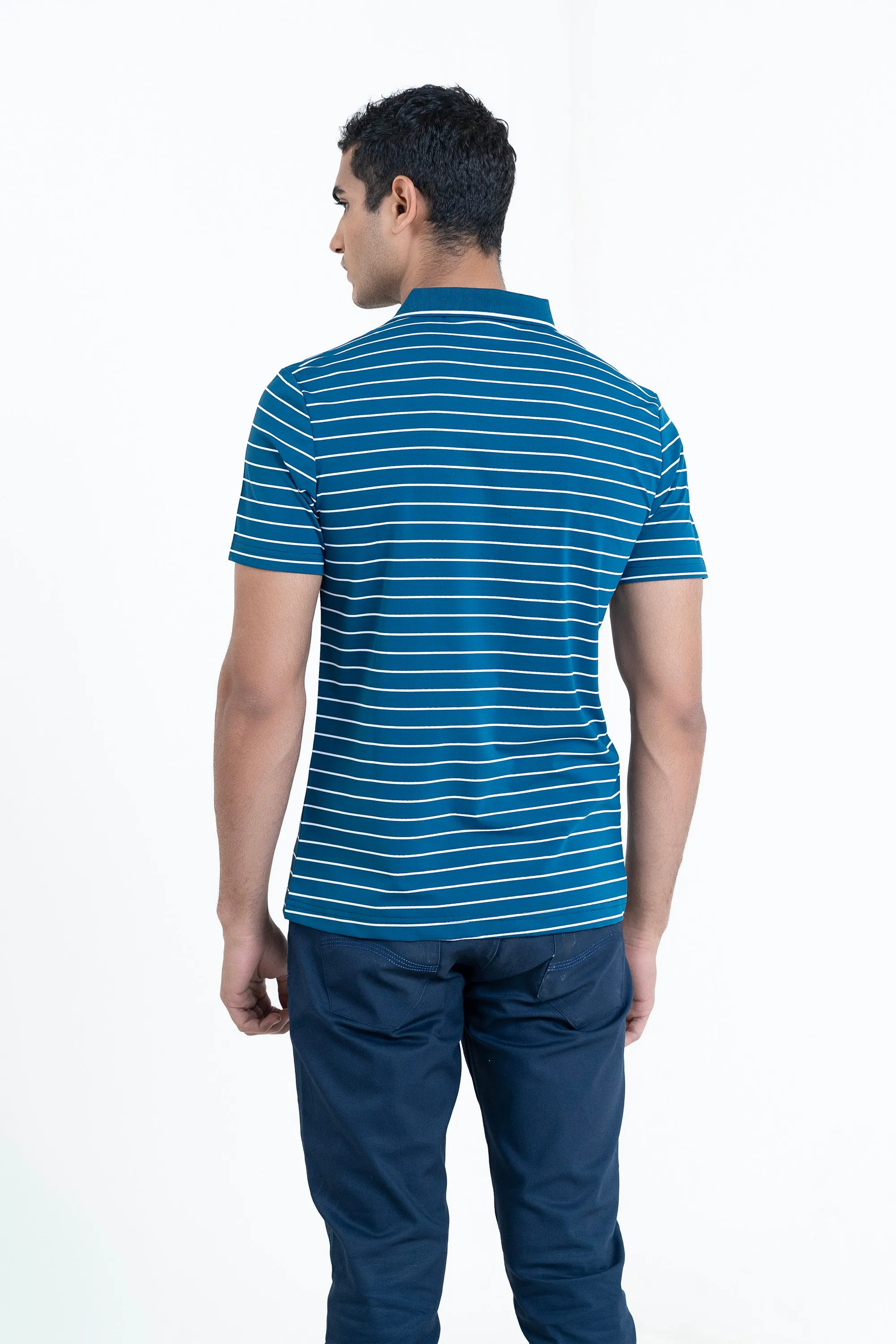 Teal Collar T-Shirt