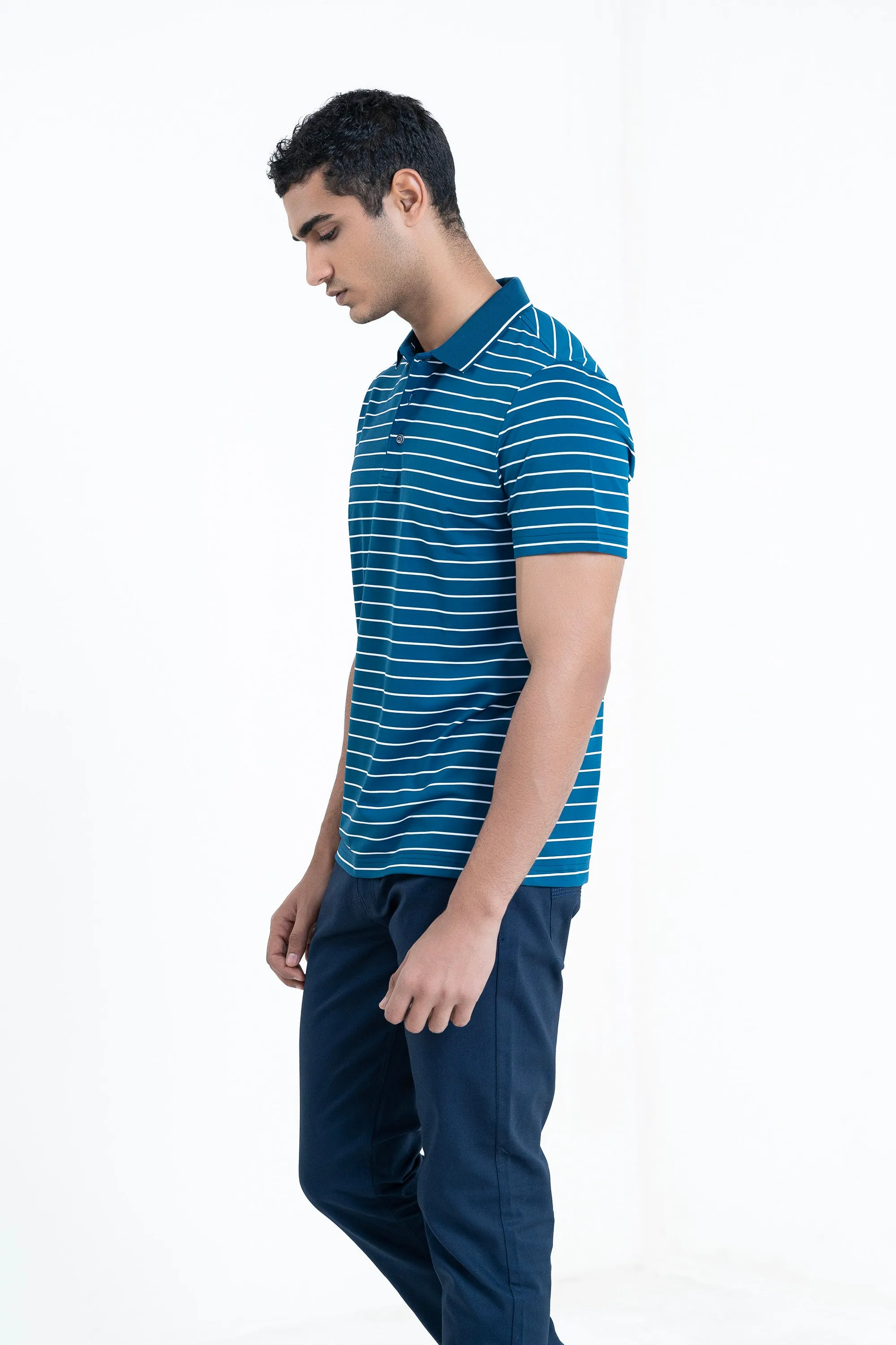 Teal Collar T-Shirt