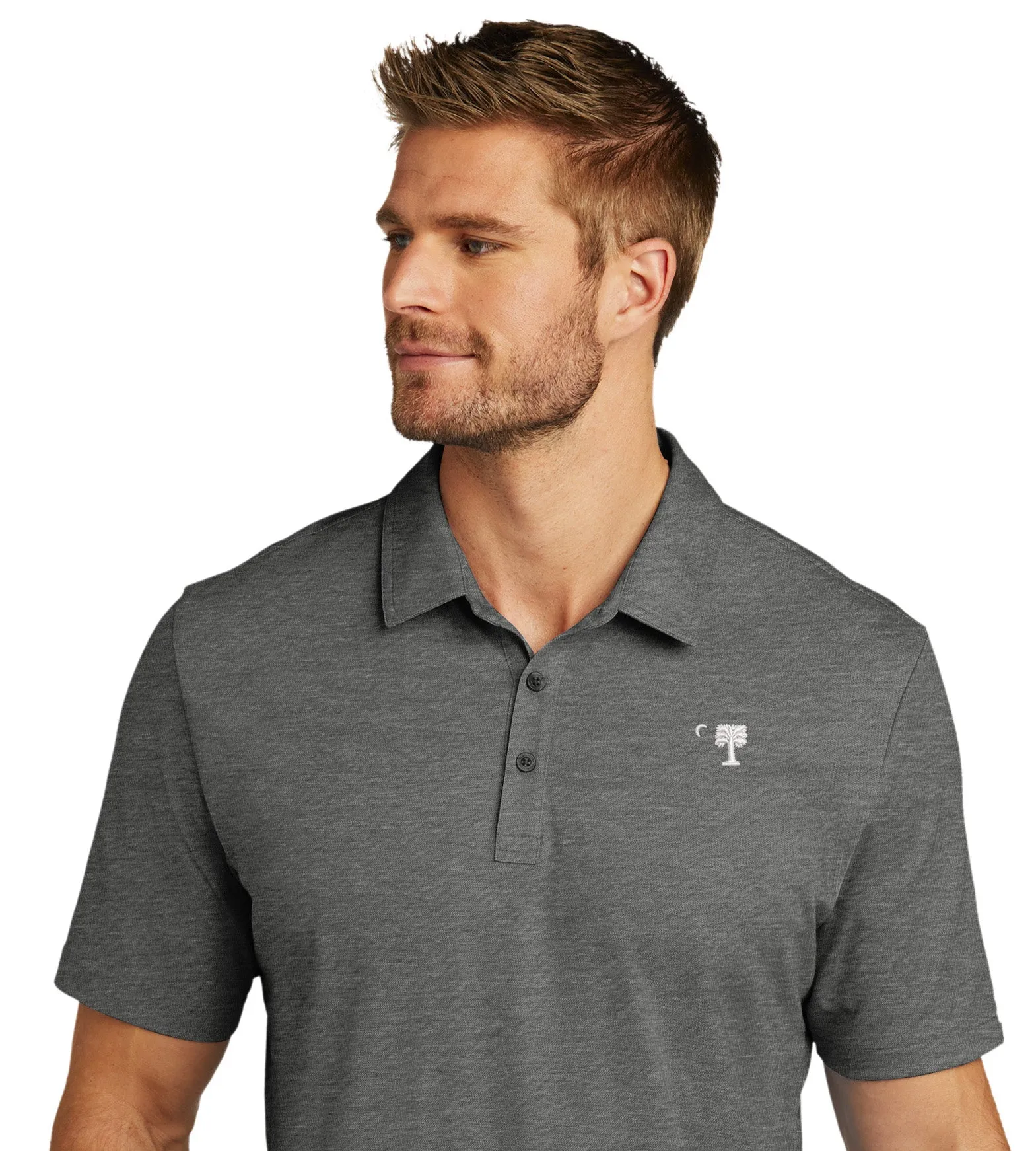 The Citadel, Big Red, Travis Mathew Oceanside Heather Polo Shirt