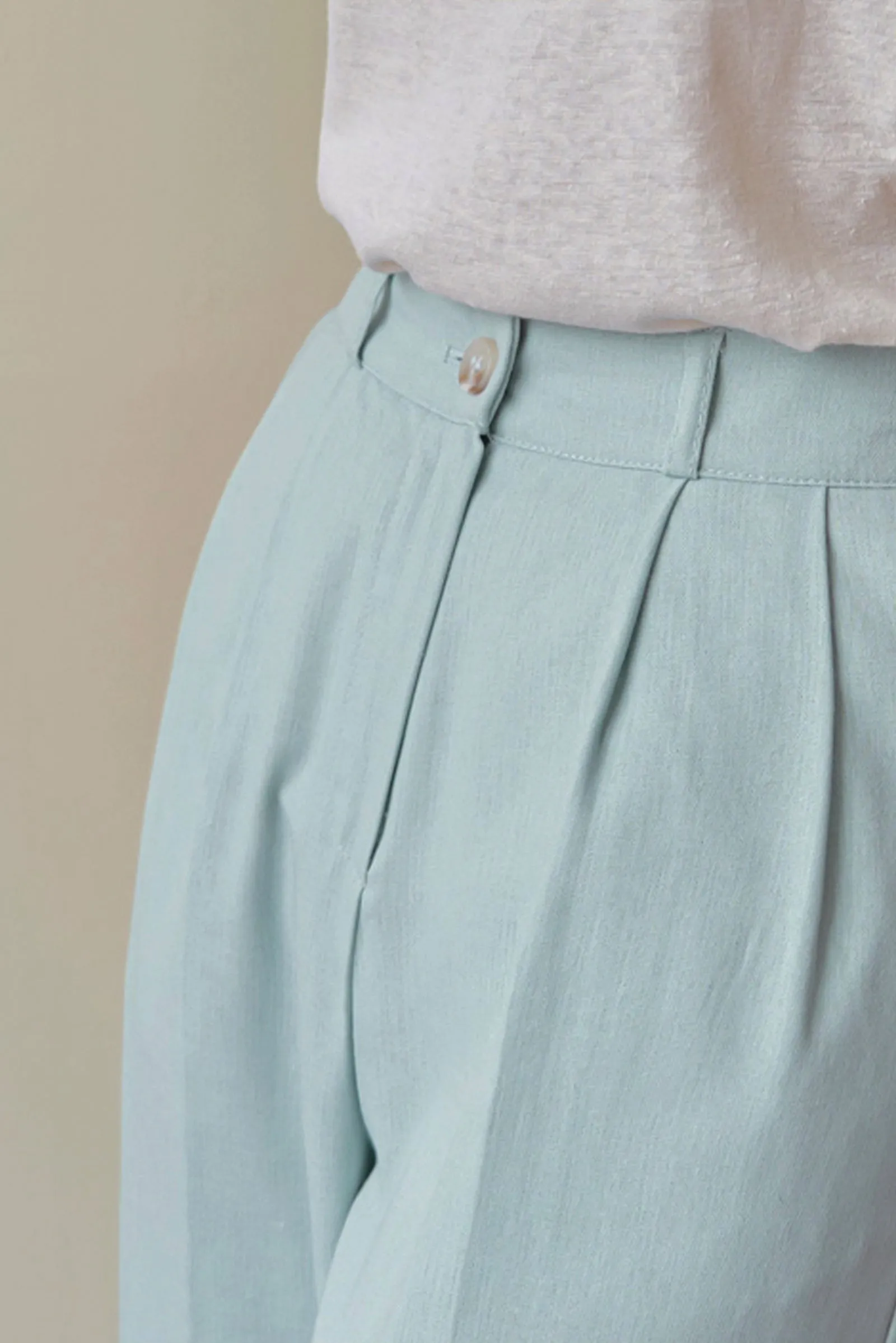 The Sebin Linen Wide Leg Trousers