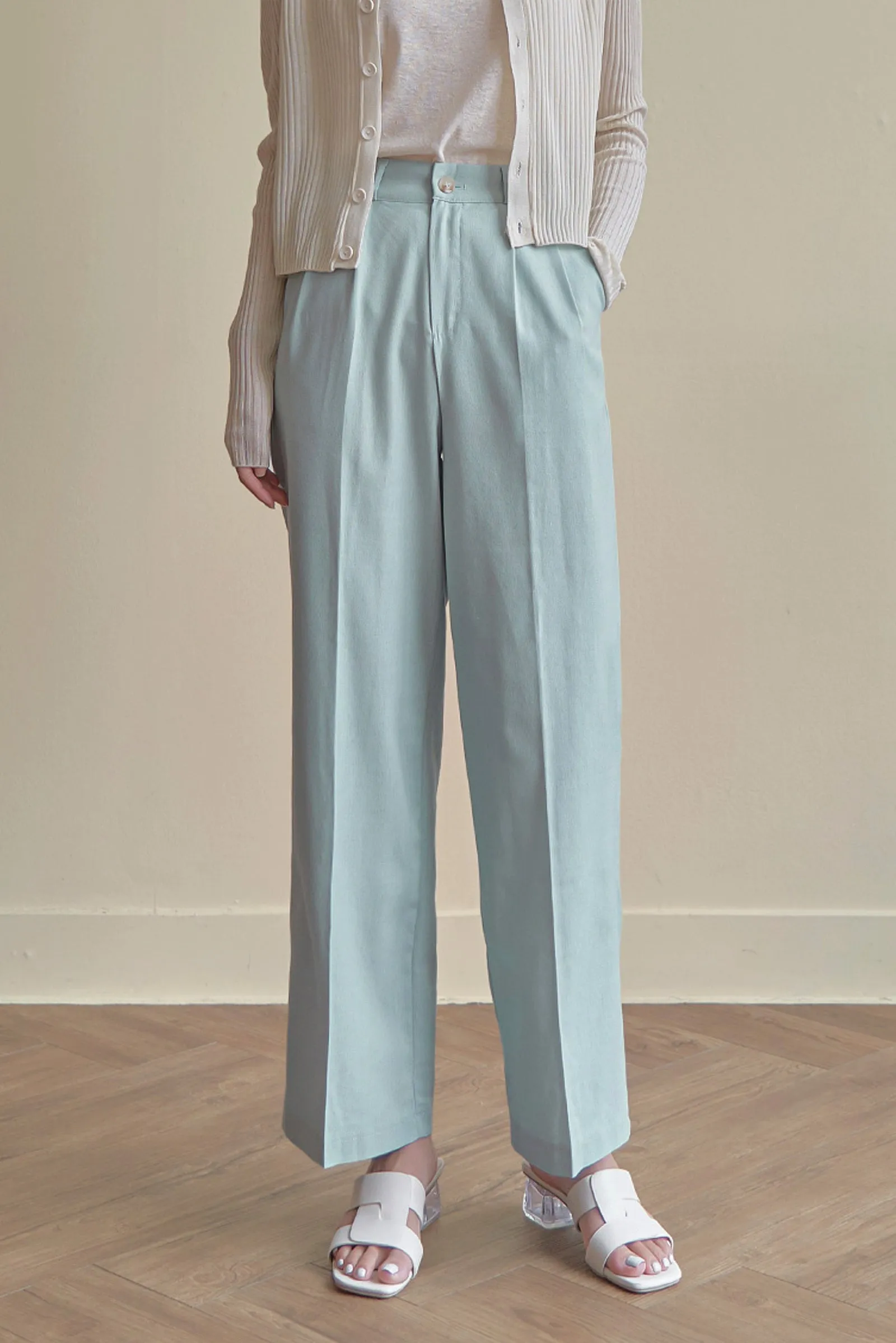 The Sebin Linen Wide Leg Trousers