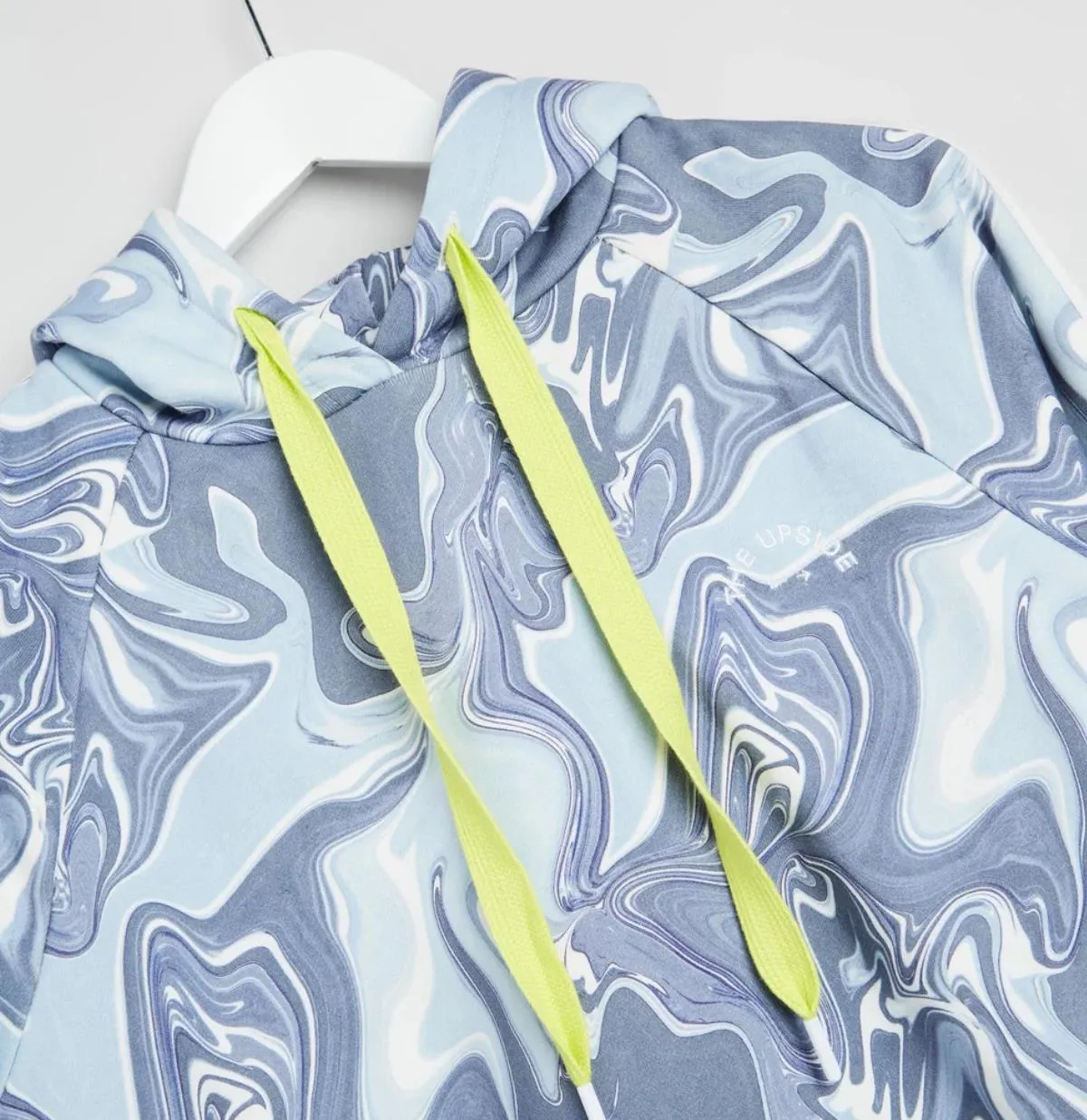 The Upside Womens Marble Cropped Pullover Hoodie Size US 12  (New $169)