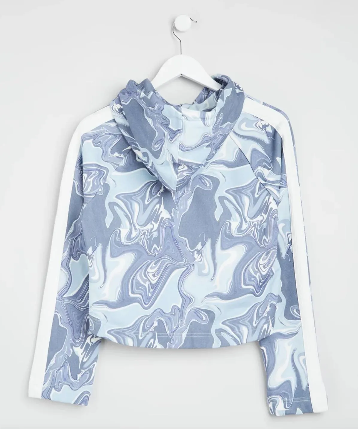 The Upside Womens Marble Cropped Pullover Hoodie Size US 12  (New $169)