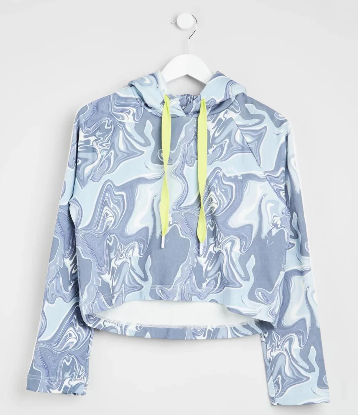 The Upside Womens Marble Cropped Pullover Hoodie Size US 12  (New $169)