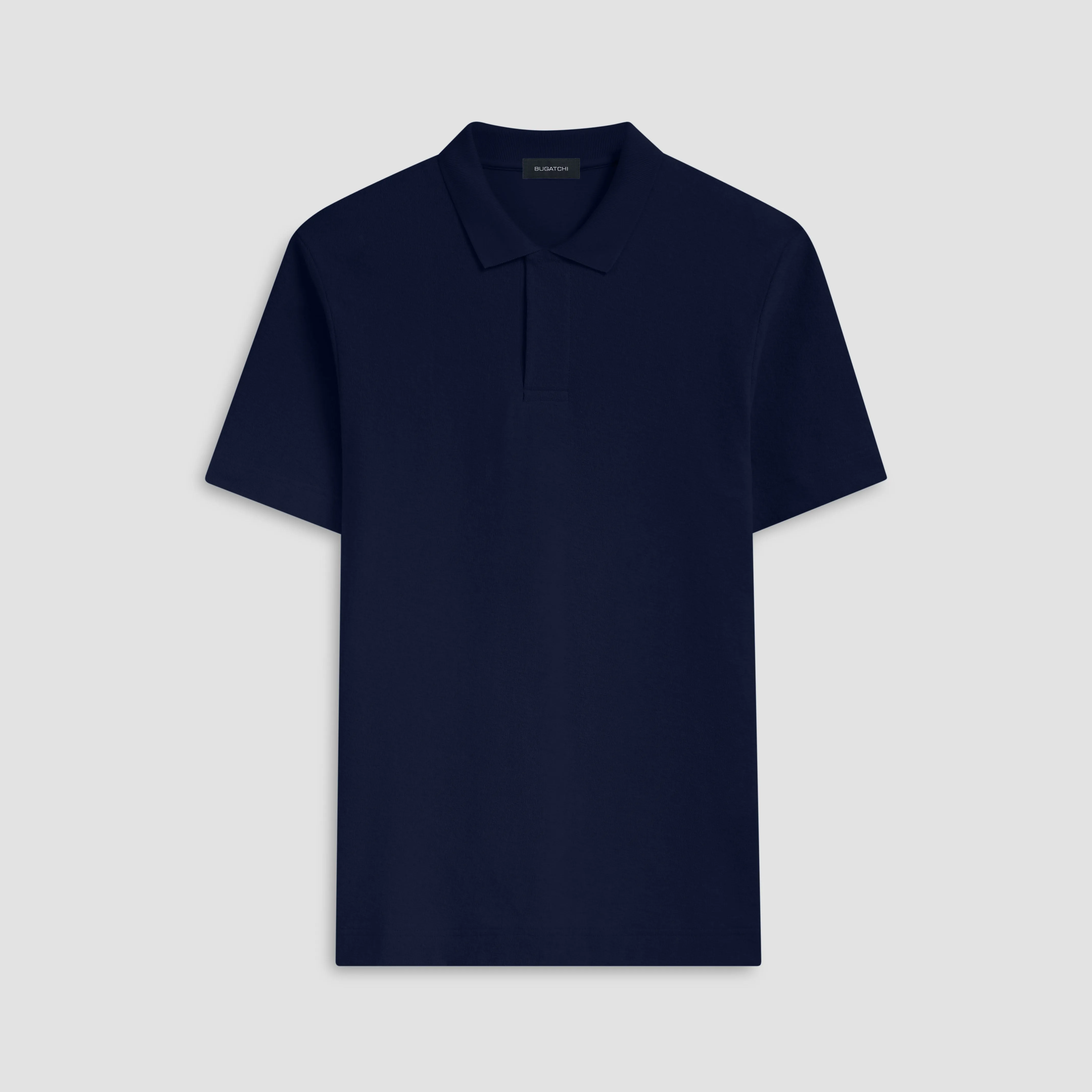 Towelling French Terry Johnny Collar Polo