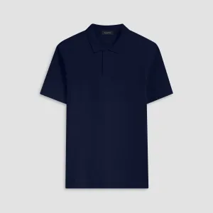 Towelling French Terry Johnny Collar Polo