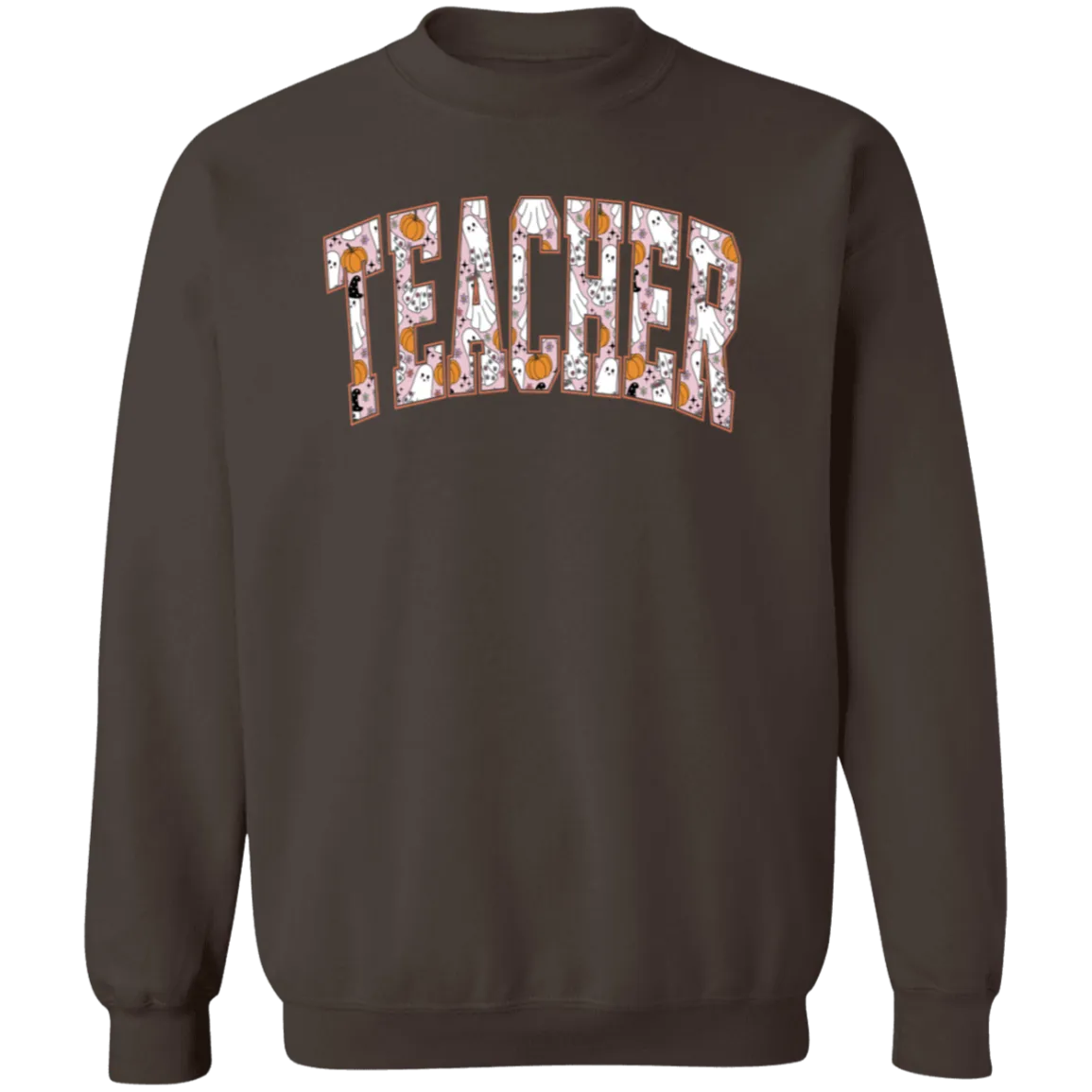 Trendy Halloween Fall Crewneck Sweatshirt – Perfect for Spooky Teachers
