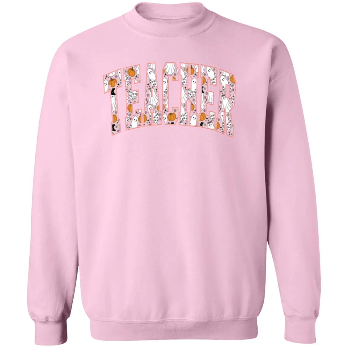 Trendy Halloween Fall Crewneck Sweatshirt – Perfect for Spooky Teachers