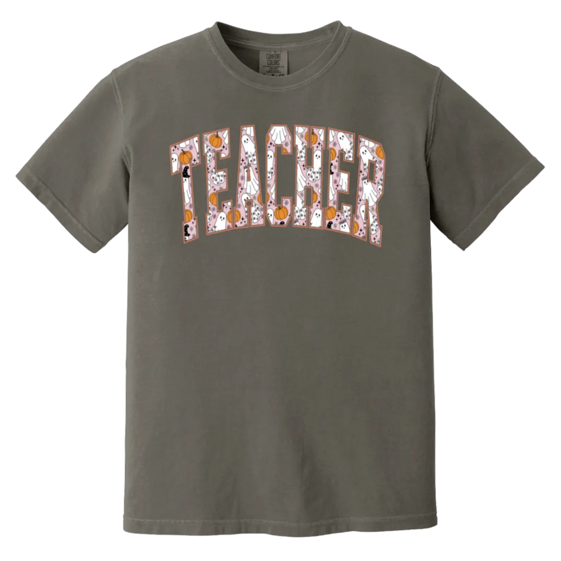 Trendy Halloween Fall T-Shirt – Perfect for Spooky Teachers!