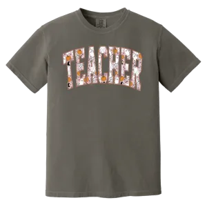 Trendy Halloween Fall T-Shirt – Perfect for Spooky Teachers!